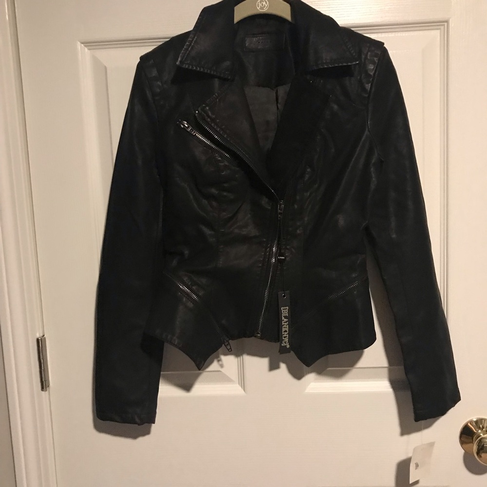 BlankNYC Faux Leather Moto Jacket